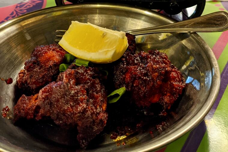 Enjoy chicken lollipops at Karachi Kafe in Voorhees.