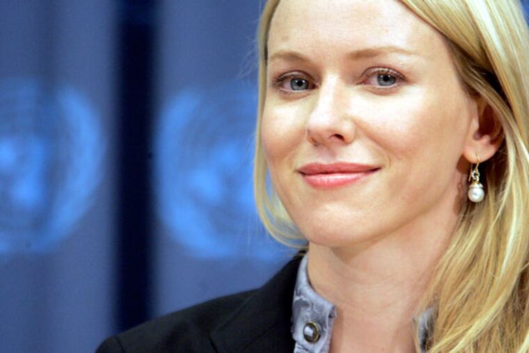 Actress and activist Naomi Watts stars in "The Impossible," a film that recounts the 2004 Indian Ocean tsunami. (AP Photo)