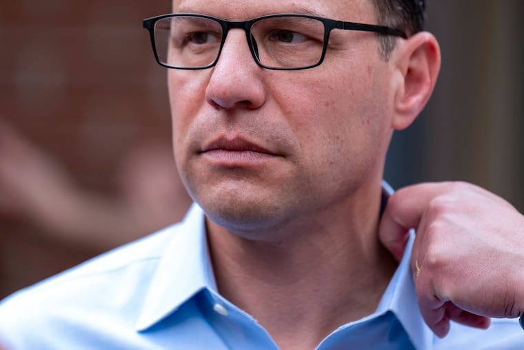 Josh Shapiro, the Democratic candidate for governor in the Pennsylvania primary, speaks during a Get-Out-the-Vote rally for other party candidates in Doylestown. In a brief filed with the state’s Commonwealth Court, he said the constitution’s education clause means lawmakers must “ensure every child in Pennsylvania has a comprehensive and effective public education, one that reflects contemporary knowledge and which prepares students to succeed in a career and contribute to Pennsylvania’s civic life.”