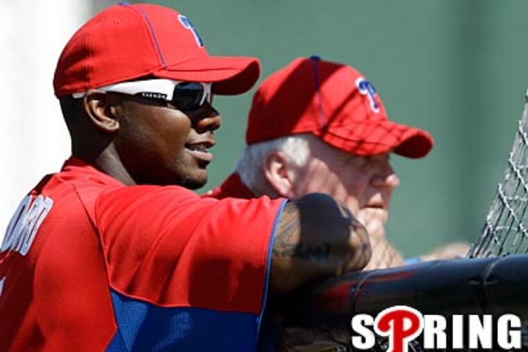 Phillies trainer Scott Sheridan said Ryan Howard "has an open wound that isn't healing the way we want it to." (Matt Slocum/AP)