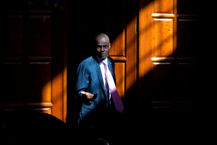 The late Haitian President Jovenel Moïse, shown in February 2020.