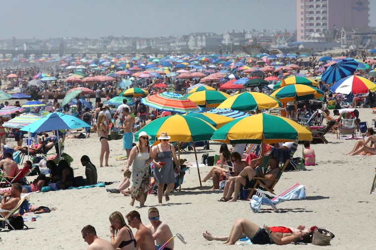 Saturday down the Shore, shown here, was a breeze. Sunday, not so much.