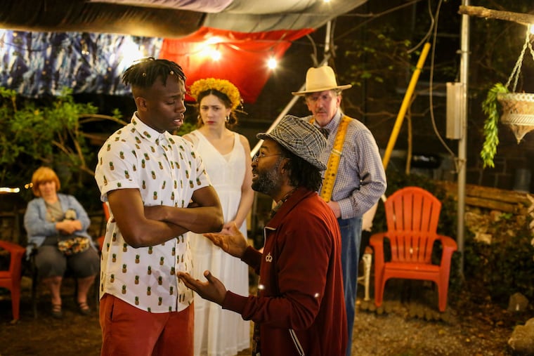 (Left to right:) Mark Christie, Tessa Kuhn, Rich Bradford, and Len Kelly in "The Winter's Tale," through May 18 at Curio Theatre Company.