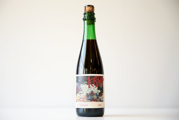 A bottle of Krak! from Hopewell Township's Referend Bier Blendery.