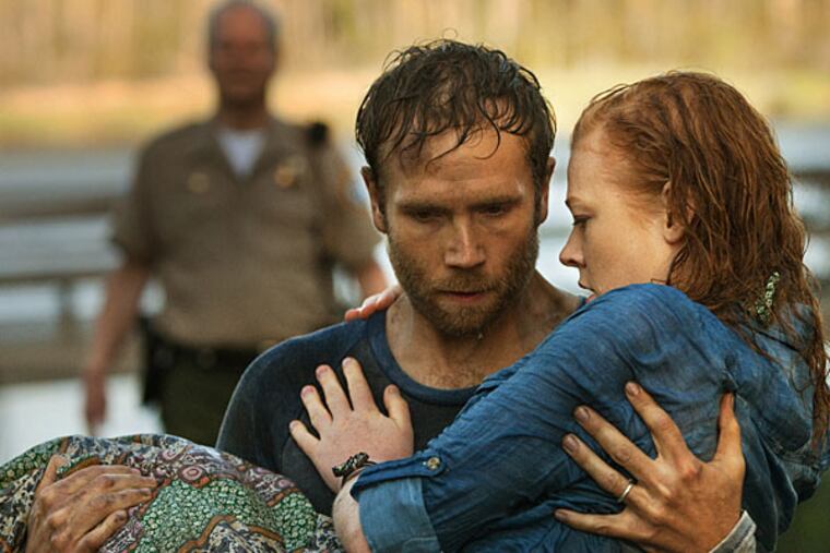 Preston (Mark Webber) and Jessie (Sarah Snook) in JESSABELLE.