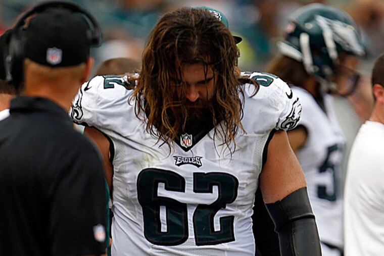 Eagles center Jason Kelce. (Yong Kim/Staff Photographer)