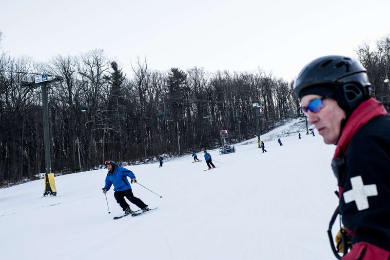 At Spring Mountain, owner Rick Buckman said, he usually starts his 33 snowmaking machines at the beginning of December. This year, he had to wait until New Year's Day.