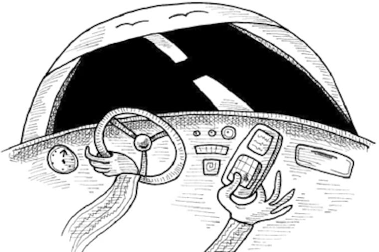 Even hands-free phones are dangerous. (Margaret Scott)