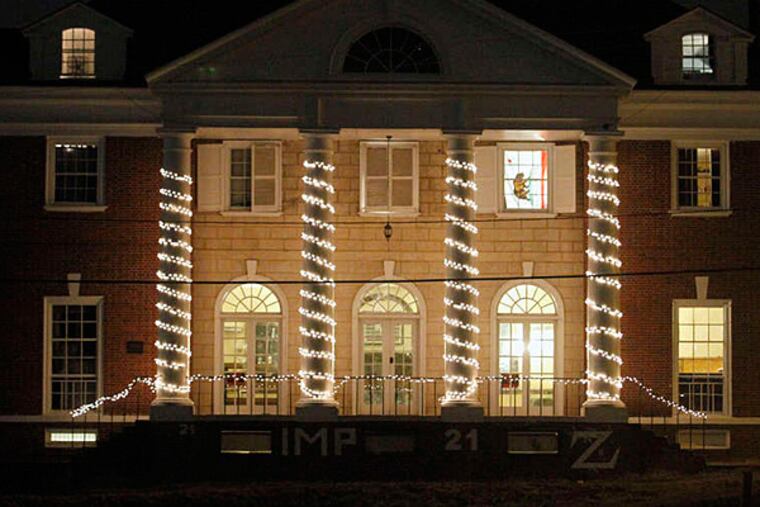 The Phi Kappa Psi fraternity house at the University of Virginia in Charlottesville on Friday.