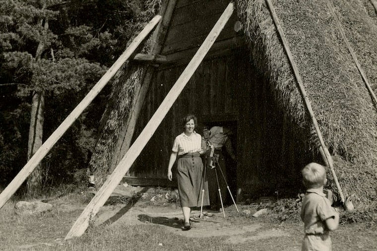 Penelope Hartshorne Batcheler in Sweden, about 1954. She moved there after graduating college.
