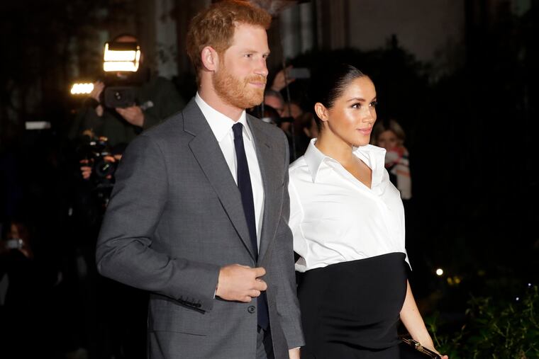 In February, Prince Harry and his conspicuously pregnant wife Meghan Markle attended the annual Endeavour Fund Awards in London. (AP Photo/Kirsty Wigglesworth, File)