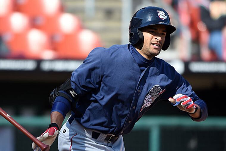 Lehigh Valley IronPigs outfielder Tyson Gillies. (Mike Janes/Four Seam Images via AP Images)