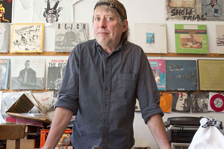 Jacy Webster celebrates 30 years with the Philadelphia Record Exchange, still thriving on Frankford Ave. ( CHARLES FOX / Staff Photographer )