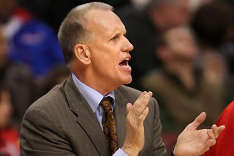 Doug Collins and the Sixers are 29-29 on the season. (Steven M. Falk/Staff Photographer)