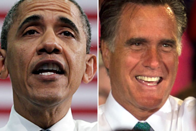 President Obama and Mitt Romney