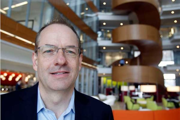 GlaxoSmithKline chief executive Andrew Witty at the drugmaker's new home at the Philadelphia Navy Yard. (Akira Suwa / Staff Photographer)