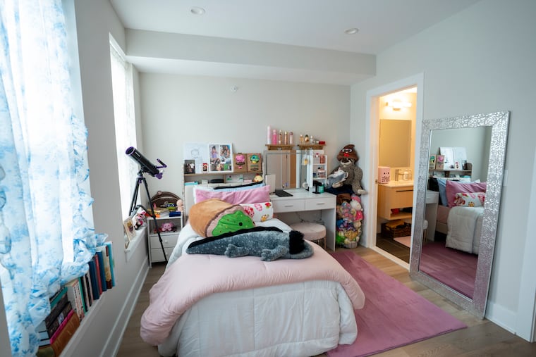 Eric Murchison’s daughter’s bedroom in his new East Falls townhouse.