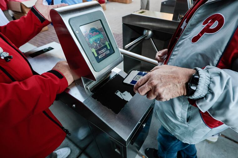 Phillies-Astros World Series game tickets are digital only. You can't trade your Citizens Bank Park e-ticket for a physical stub, officials say.