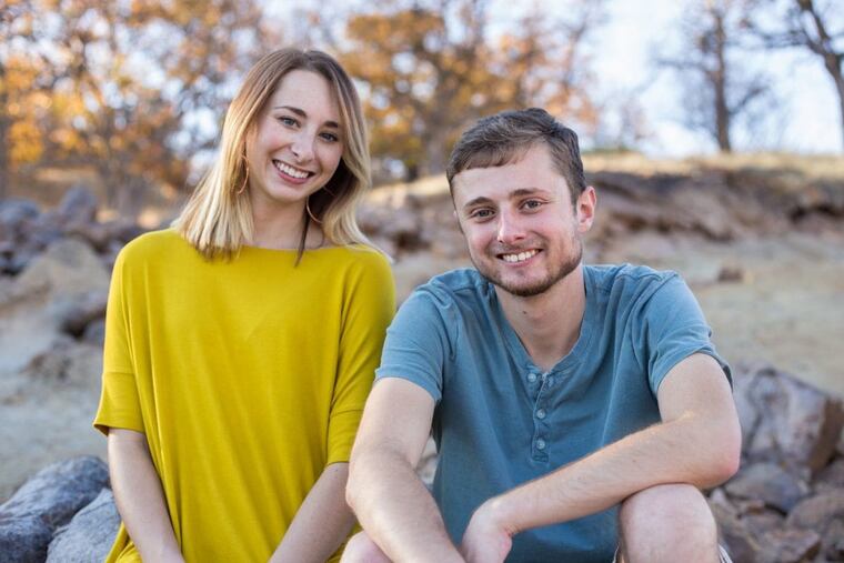 James Weitzel — here with his sister Catherine Nortell — eight months after he completed his arduous treatment.