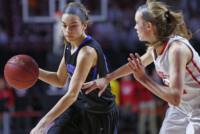Haley Meinel, left, and Central Bucks South will take on Upper Dublin for the PIAA Class 6A title at 6 p.m. Tuesday in Hershey.