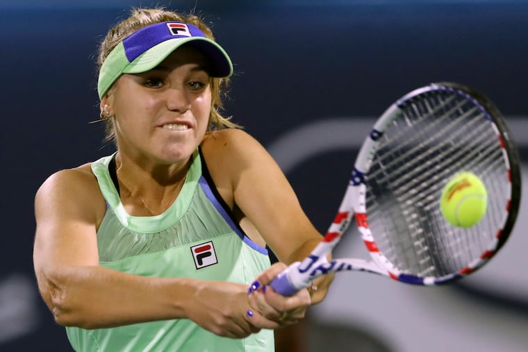 FILE - 2020 Australian Open champion Sofia Kenin will be on the biggest stars playing at the Greenbrier for the Philadelphia Freedoms. (AP Photo/Kamran Jebreili, File)