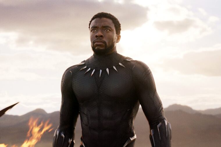 Chadwick Boseman in a scene from ‘Black Panther.’