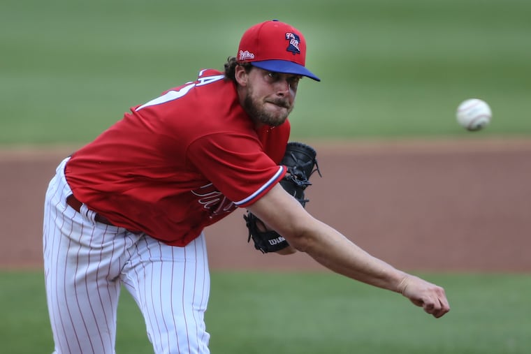 Aaron Nola, pictured on the mound against the Orioles back on March 1 in Clearwater, turned in a dominant performance Monday night against the Yankees after having his opening day start confirmed.