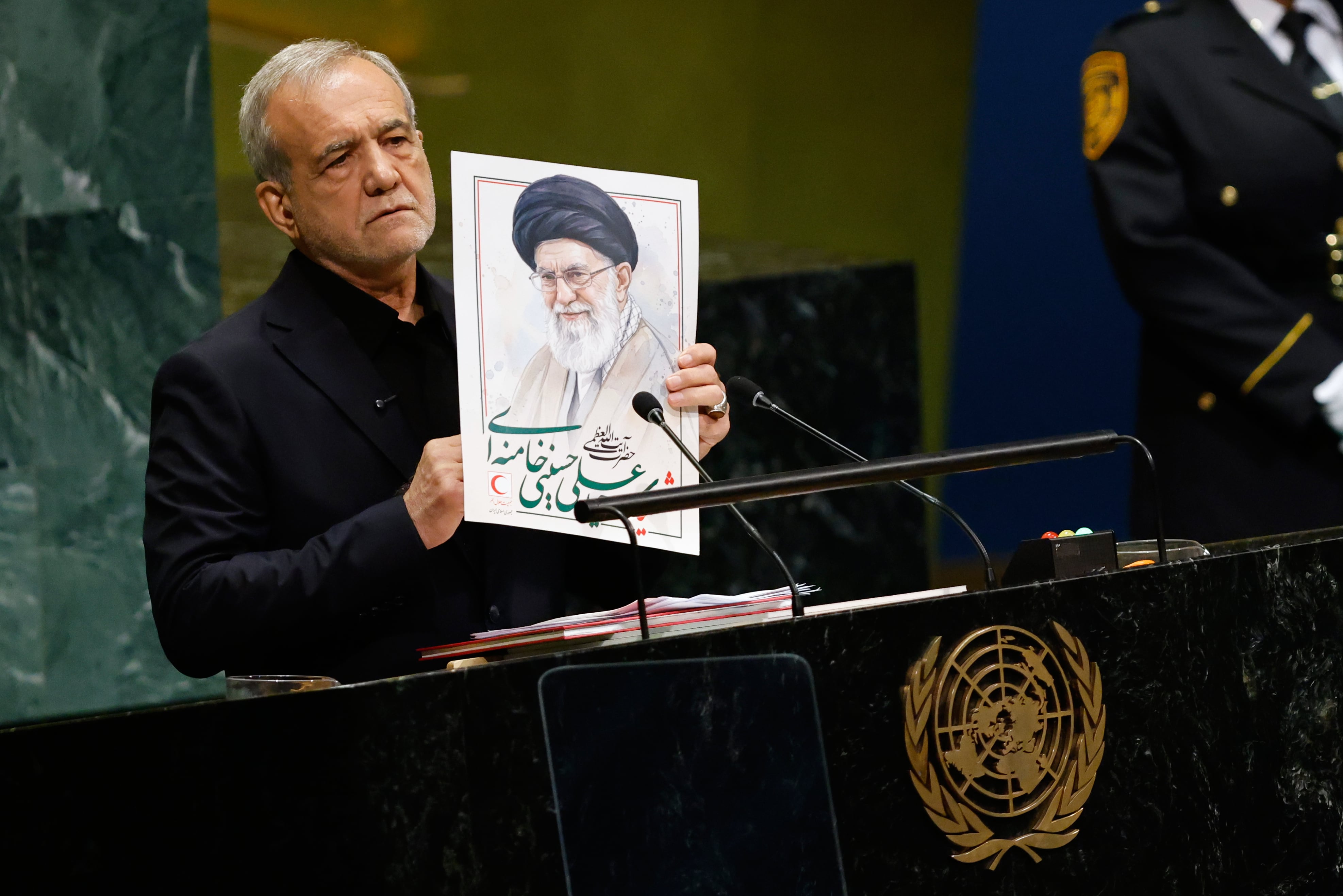 In defiant speech, Pezeshkian calls out Trump and says Iran will fight 'until our last breath'