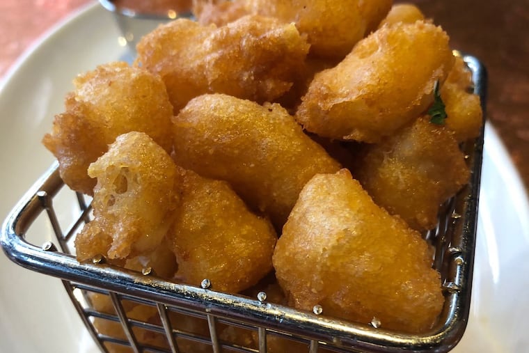Cheese curds are discounted to $4 during happy hour at City Works in King of Prussia Town Center.