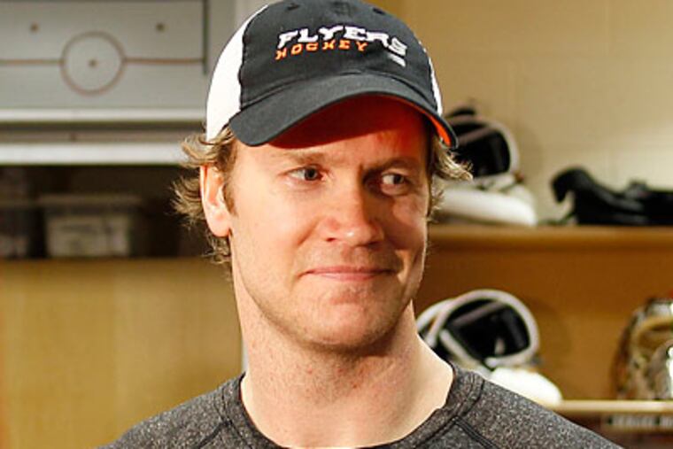 Chris Pronger has been intentionally vague about when he'll resume playing for the Flyers. (Yong Kim/Staff Photographer)