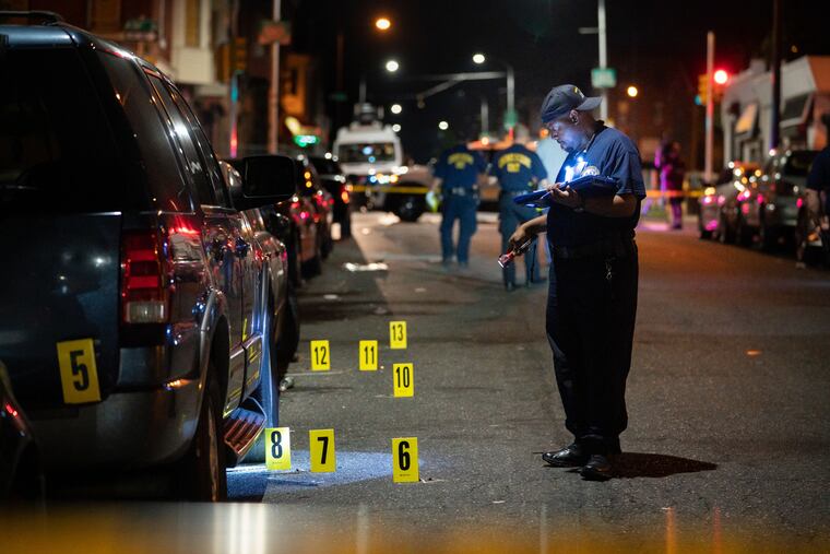 Police investigate a triple shooting on the 1800 block of West Susquehanna Avenue. The victims included a 14-year-old girl, who was shot in the chest. She was in critical condition.