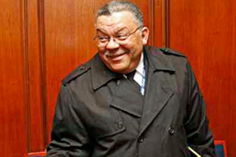New police Chief Charles H. Ramsey visits the Mayor's office. (Michael S. Wirtz/Inquirer)