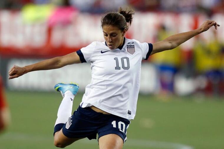 Carli Lloyd has eight goals in 14 games for the NWSL's Western New York Flash this season. (Michael Dwyer/AP file photo)