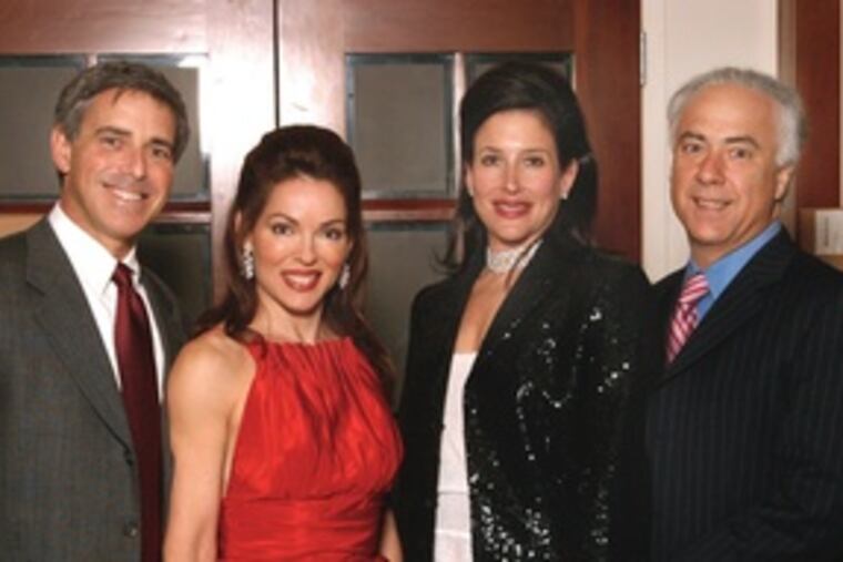 Cochairs for the National Museum of American Jewish History's gala (from left) Michael and Lisa Glassner and Jamie and Warren Klein. The event benefited a new museum.