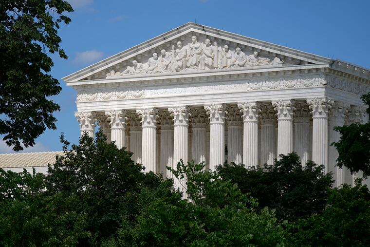 The U.S. Supreme Court building on Capitol Hill in Washington.