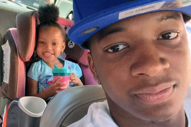 Alsharay Ford with his daughter, Alayna.