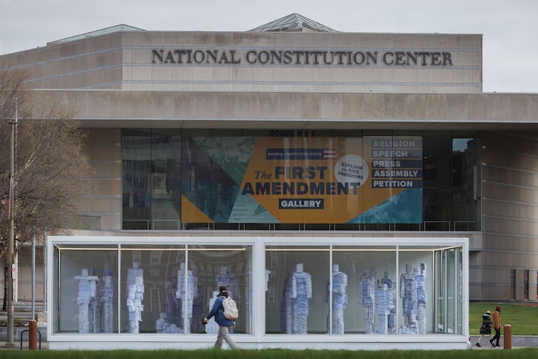 JPMorgan sponsors an art installation on Independence Mall at Arch and 6th Street. This installation "The Waiting Workforce" advocates for employment of formerly incarcerated jobseekers during Second Chance Month.