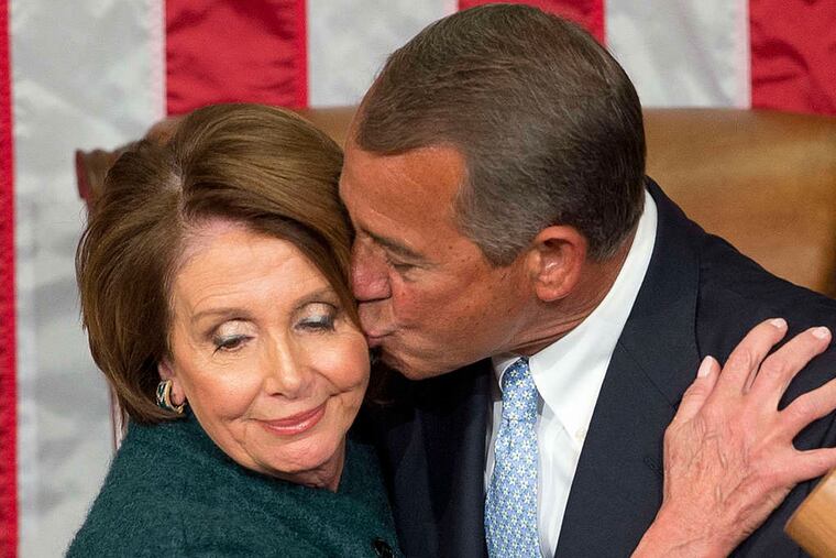 Minority Leader Nancy Pelosi and House Speaker John Boehner. Associated Press
