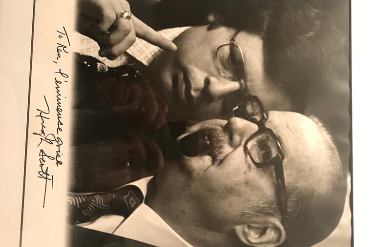 Kenneth E. Davis, left, was Chief of Staff to Pennsylvania Senator Hugh Scott during the Watergate era.