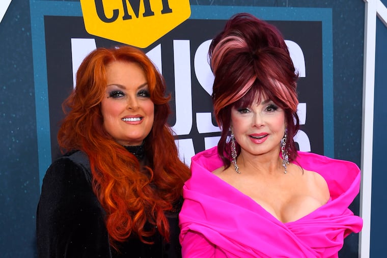 Wynonna Judd, left, and Naomi Judd arrive at the CMT Music Awards on April 11 at the Municipal Auditorium in Nashville, Tenn.