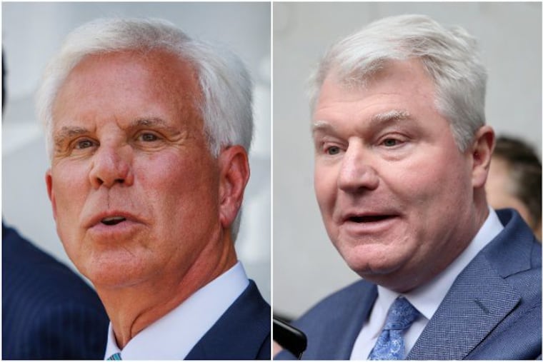 Left: George Norcross; Right: John Dougherty