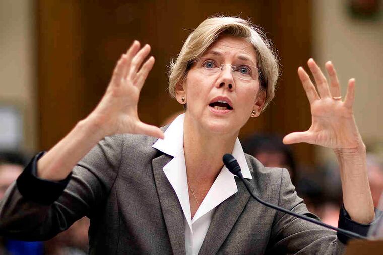 Elizabeth Warren, testifying in Congress earlier this month, was passed over as head of the Consumer Financial Protection Bureau. She is a champion of the middle class but anathema to Republicans.