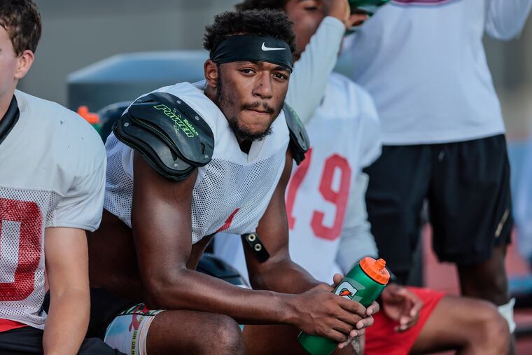 At practice Germantown Academy senior defensive back Evan Spivey has committed to Coastal Carolina.Tuesday, August 30, 2022