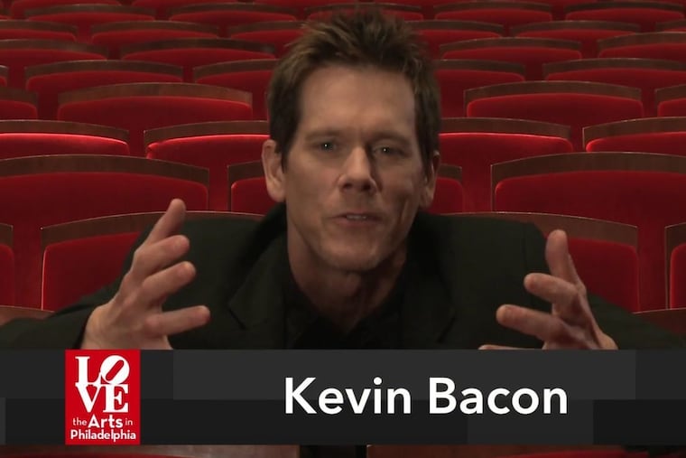 Kevin Bacon narrating a TV spot for the Love the Arts program.