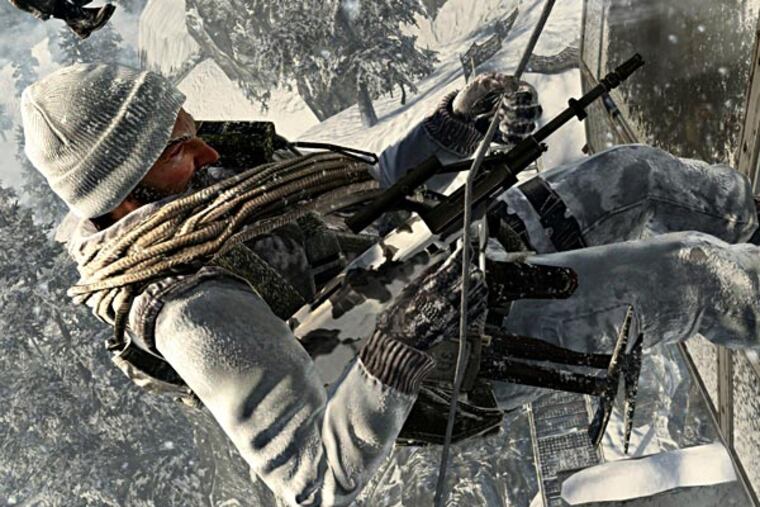 A scene from "Call of Duty: Black Ops." Video games are more clearly linked to obesity than to violence. Inquirer archive