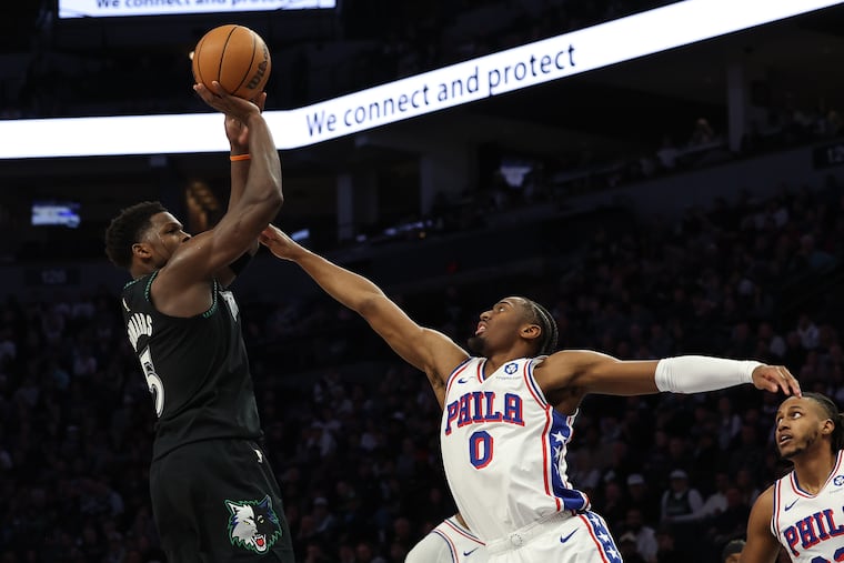 Minnesota Timberwolves guard Anthony Edwards and Sixers guard Tyrese Maxey have squared off since childhood.