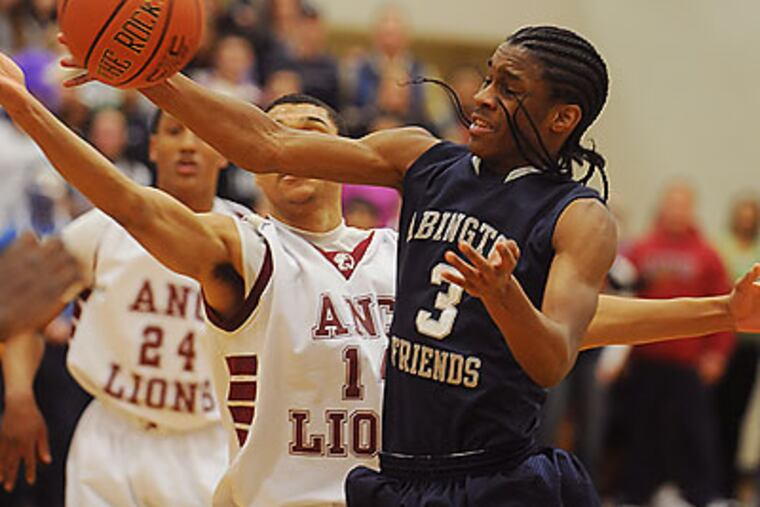 Joey Gripper averaged 14 points and five assists this past season at Abington Friends. (Bob Williams/Inquirer file photo)