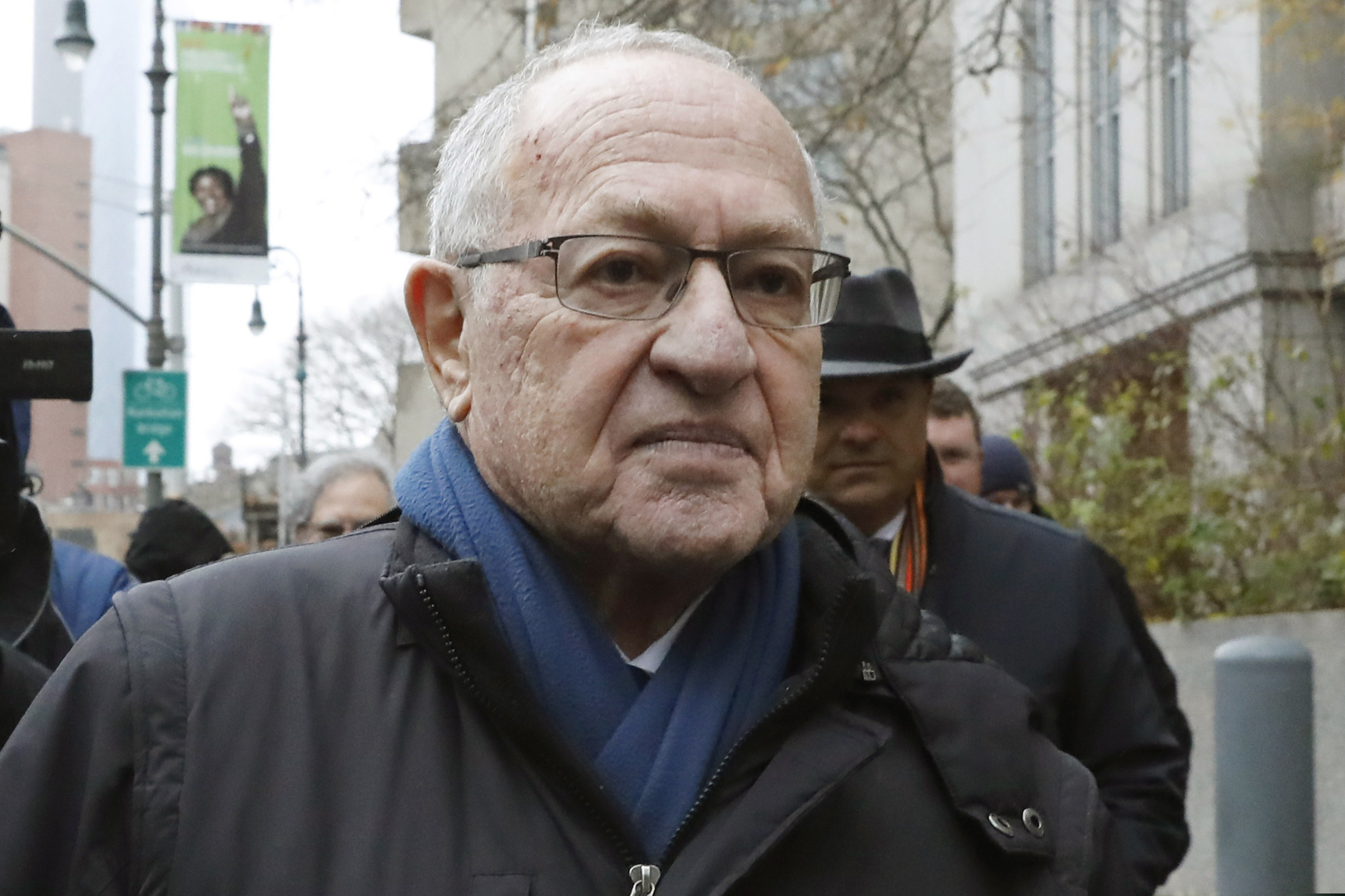Attorney Alan Dershowitz leaves federal court, in New York. President Donald Trump's legal team will include former Harvard University law professor Alan Dershowitz and Ken Starr, the former independent counsel who led the Whitewater investigation into President Bill Clinton.