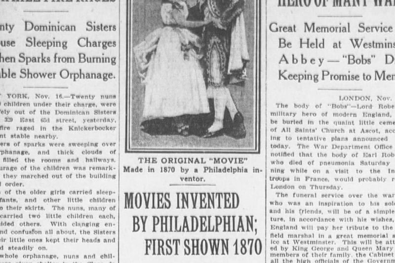 Henry R Heyl Philadelphia's Academy of Music was the site of America's first film ...
