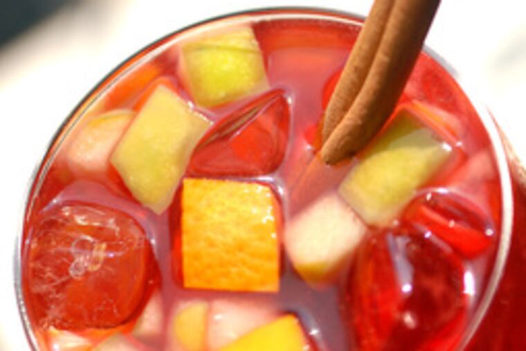 At Amada in Old City, three varieties of sangria are kept at the bar. The wine-fruit drink was introduced to the U.S. in 1964.